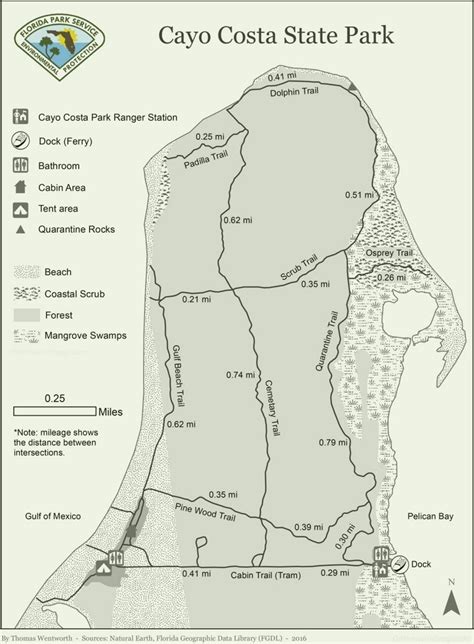 Cayo Costa State Park Tourist Map - Ontheworldmap.com