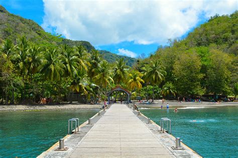 Anse Noire Black Sand Beach for Snorkeling - One Girl One World