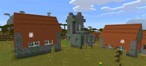 -2051699104: Savannah Zombie Village | Minecraft PE Seeds