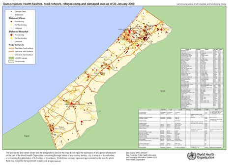 Map Of The Gaza Strip