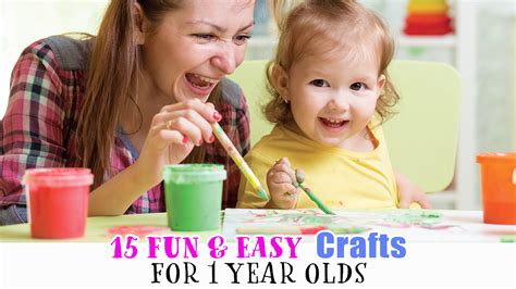 15 Super Simple Crafts for 1 Year Olds - Happy Toddler Playtime