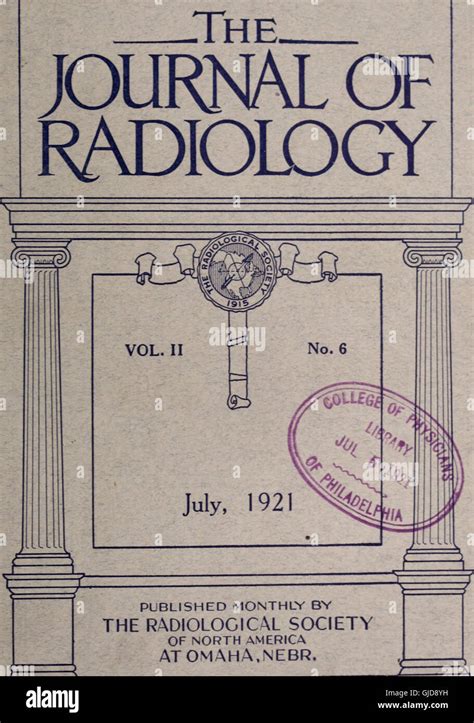 Journal of radiology (1921 Stock Photo - Alamy