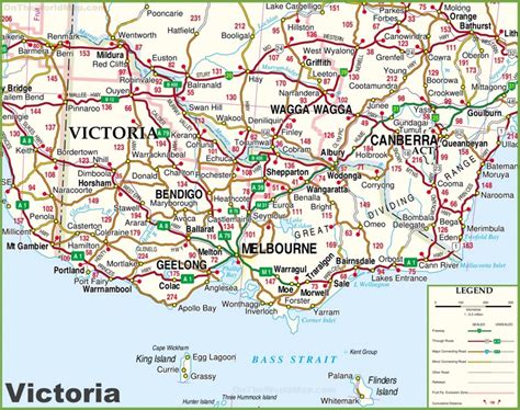 Large detailed map of Victoria with cities and towns - Ontheworldmap.com