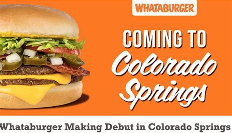 Whataburger provides details on plans to open in Colorado Springs - KRDO