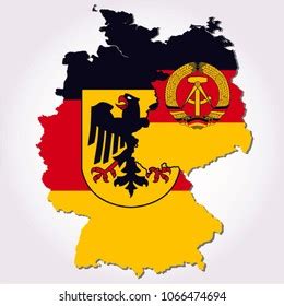 East Germany West Germany Flags Country Stock Vector (Royalty Free ...