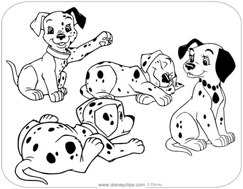 101 Dalmatians Coloring Page Horse Coloring Pages Dog Coloring Page ...