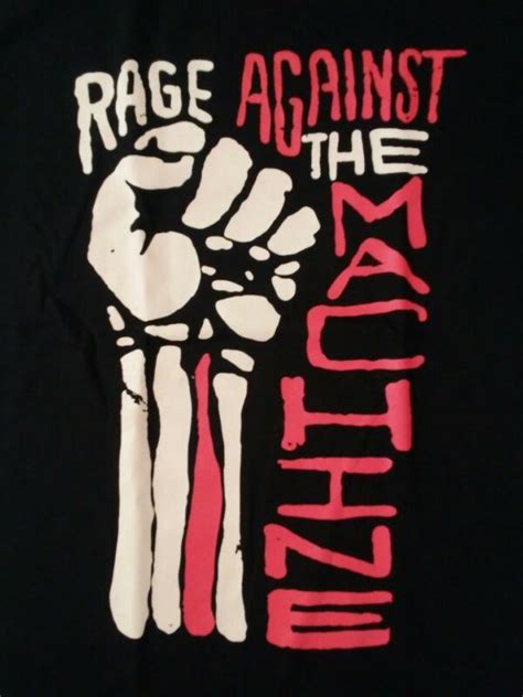 FREE SAME DAY SHIPPING RAGE AGAINST THE MACHINE Fist Logo Shirt SIZE ...