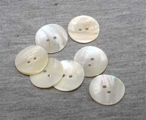 1 Pair Beautiful Natural Mother of Pearl Buttons DIY Crafts - Etsy