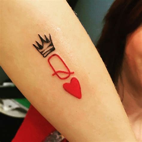 Queen of Hearts Tattoo - Symbol of Love and Power