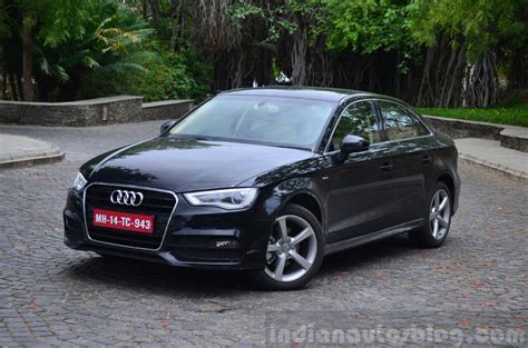 Audi A3 Sedan Review black front quarter