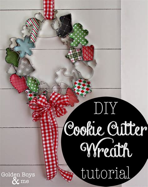 Christmas Cookie Cutter Wreath | Golden Boys & Me