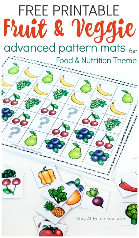 6 Preschool Math Activities for a Food and Nutrition Theme