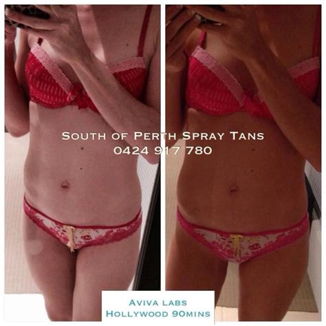 Spray Tan Before and After by South of Perth using Aviva Labs City Tan ...