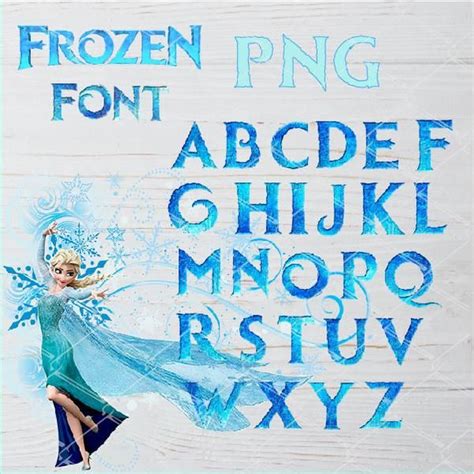 Frozen Alphabet Clipart Frozen font frozen clipart | Frozen birthday ...