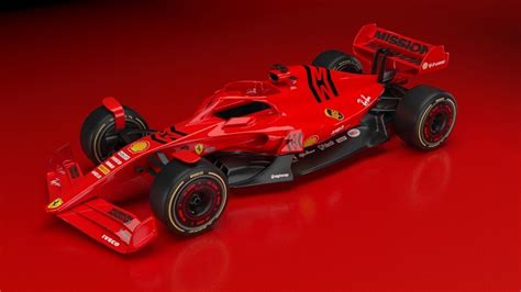 3D asset f1 scuderia ferrari 2021 - 2023