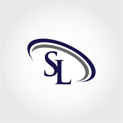 Monogram SL Logo Design By Vectorseller | TheHungryJPEG