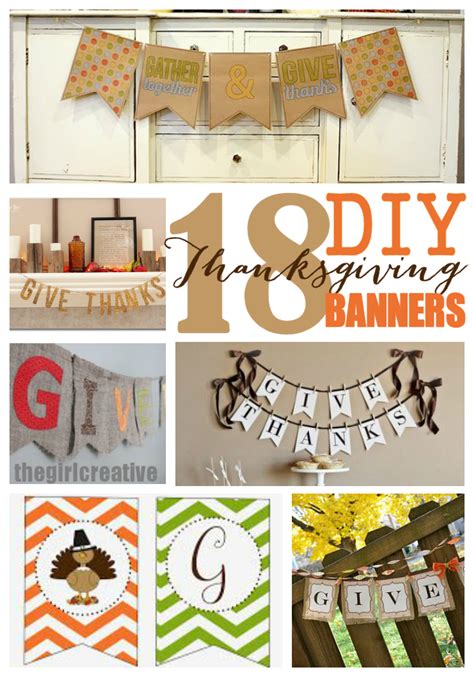 18 DIY Thanksgiving Banners | Thanksgiving banner, Diy thanksgiving ...