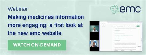 Making medicines information more engaging: looking at the new emc website