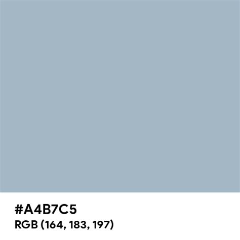 #A4B7C5 color name is Cadet Blue (Crayola)