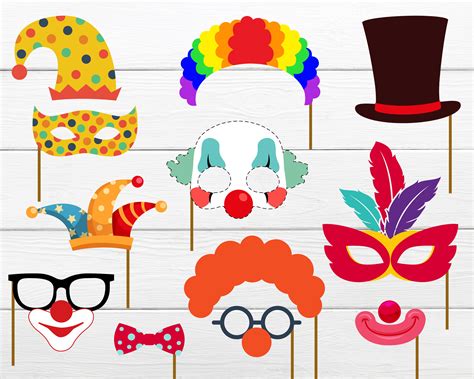 CIRCUS PARTY PROPS. Circus Photo Booth Props Circus Printable - Etsy