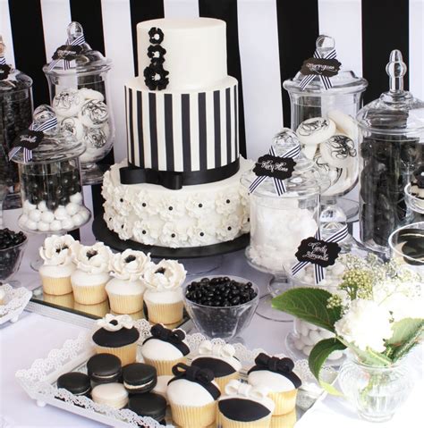 Little Big Company | The Blog: Black and White Chic Dessert Table by ...