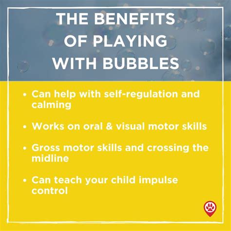 the benefits of playing with bubbles can help with self - regulation ...