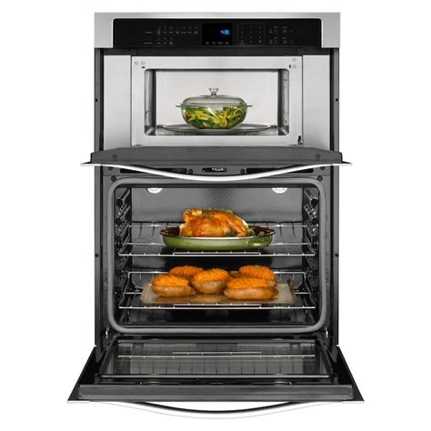 Whirlpool 30-in Microwave Wall Oven Combo (Stainless Steel) in the ...