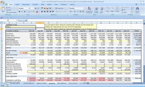 Contoh Cash Flow Excel