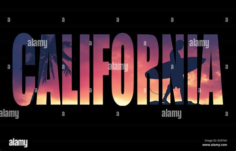 California Postcard Stock Photo - Alamy