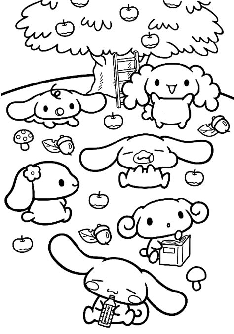 Printable Cinnamoroll Coloring Pages