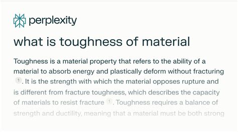 what is toughness of material