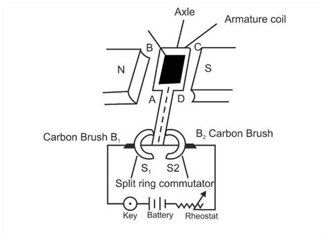 Draw the diagram of a DC dynamo and label the following parts:a) Split ...