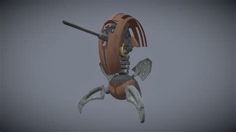 Droideka Sniper | Clone Wars Fanart | Rig - 3D model by Eddie Roach ...