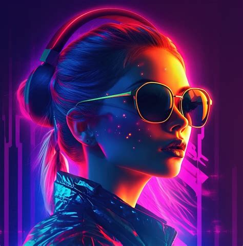 Premium AI Image | A neon poster for the movie neon lights