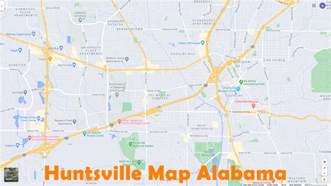 Huntsville, Alabama Map