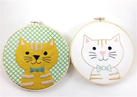 15 Cat Embroidery Patterns