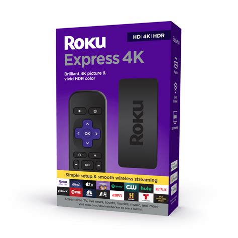 Roku Express 4K 2021 | Streaming Media Player HD/4K/HDR with Smooth ...