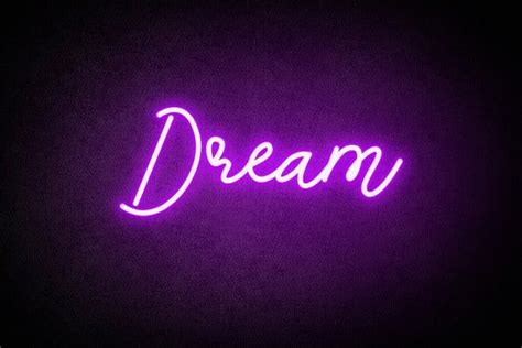 Dream Neon Signdream Neon Lightdream Wall Decordream Wall | Etsy ...