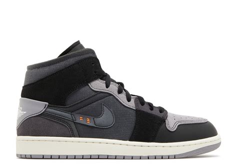 Air Jordan 1 Mid SE Craft 'Inside Out Black' - Air Jordan - DM9652 001 ...