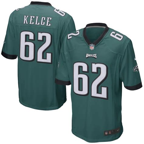 Men's Philadelphia Eagles Jason Kelce Nike Green Game Player Jersey