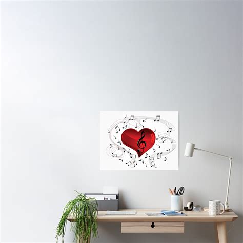 "Music Heart" Poster for Sale by musicangel | Redbubble