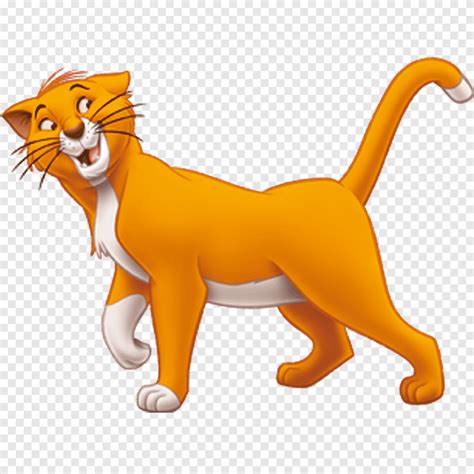 Orange animal character illustration, The Aristocats: Thomas O'Malley ...