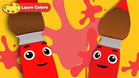 Learn Colors for Children w Petey Paintbrush | Toddler Learning Video ...