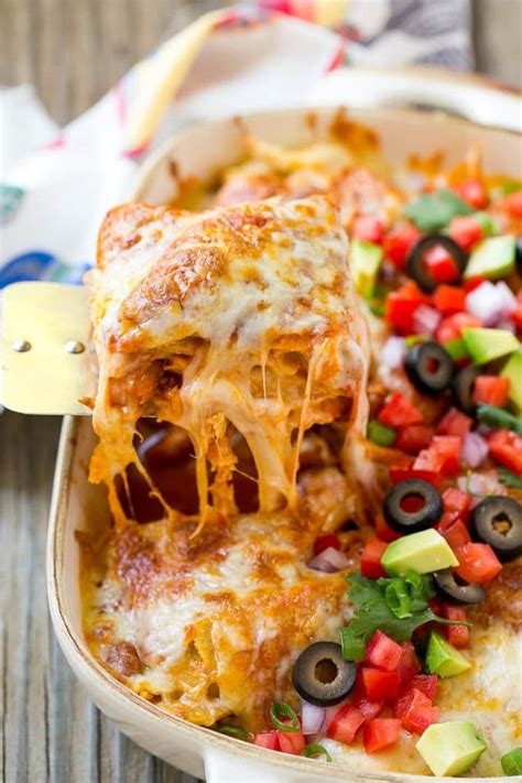 Chicken Enchilada Casserole - Dinner at the Zoo