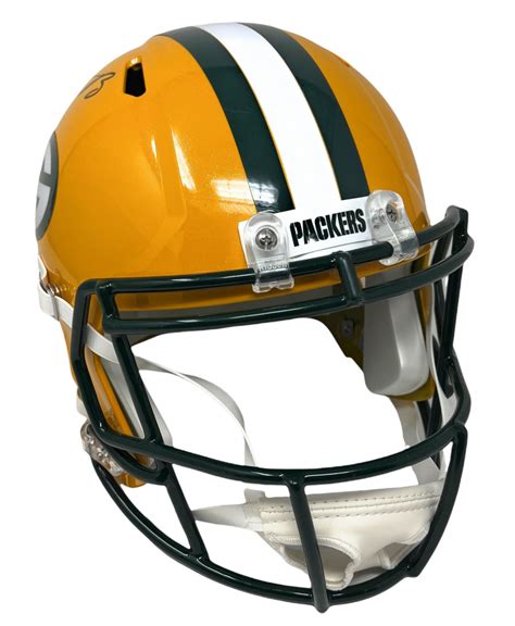 Aaron Rodgers Signed Packers Full-Size Speed Helmet (Steiner ...