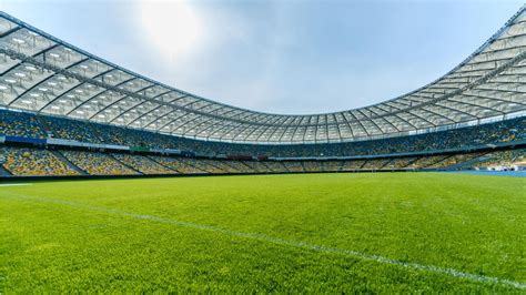 Empty football Stadium Online Zoom Background Template - VistaCreate