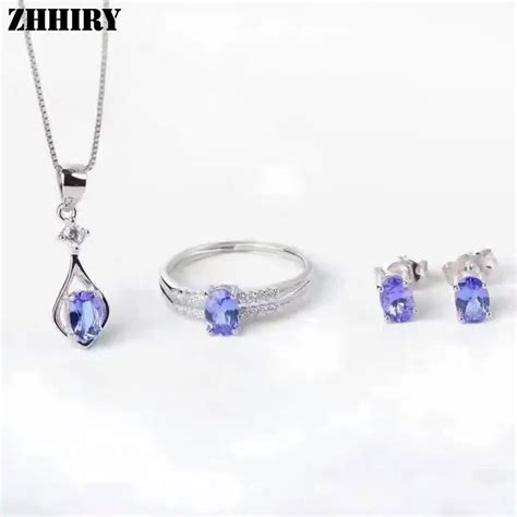 Aliexpress.com : Buy Women Natural Blue Tanzanite Gem stone Jewelry ...