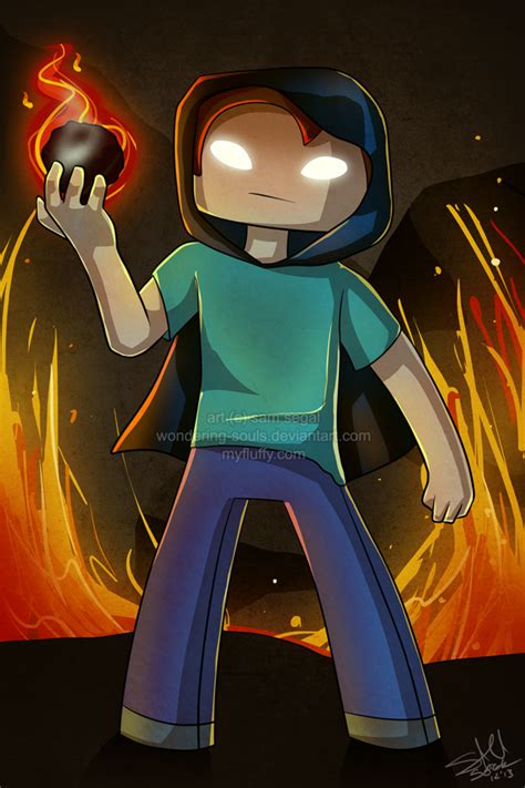 G: SW13 Herobrine by wondering-souls on DeviantArt | Minecraft drawings ...