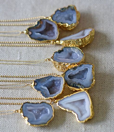 AGATE geode necklace unique ooak pieces by keijewelry on Etsy | Geode ...