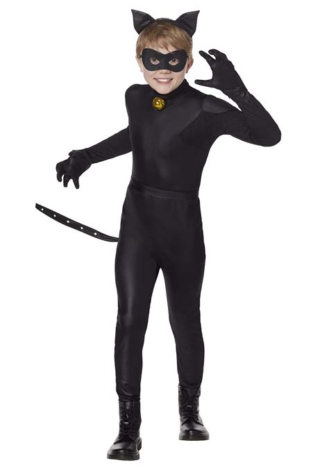 Child Miraculous Ladybug Chat Noir Costume | Nickelodeon Costumes - $34.99